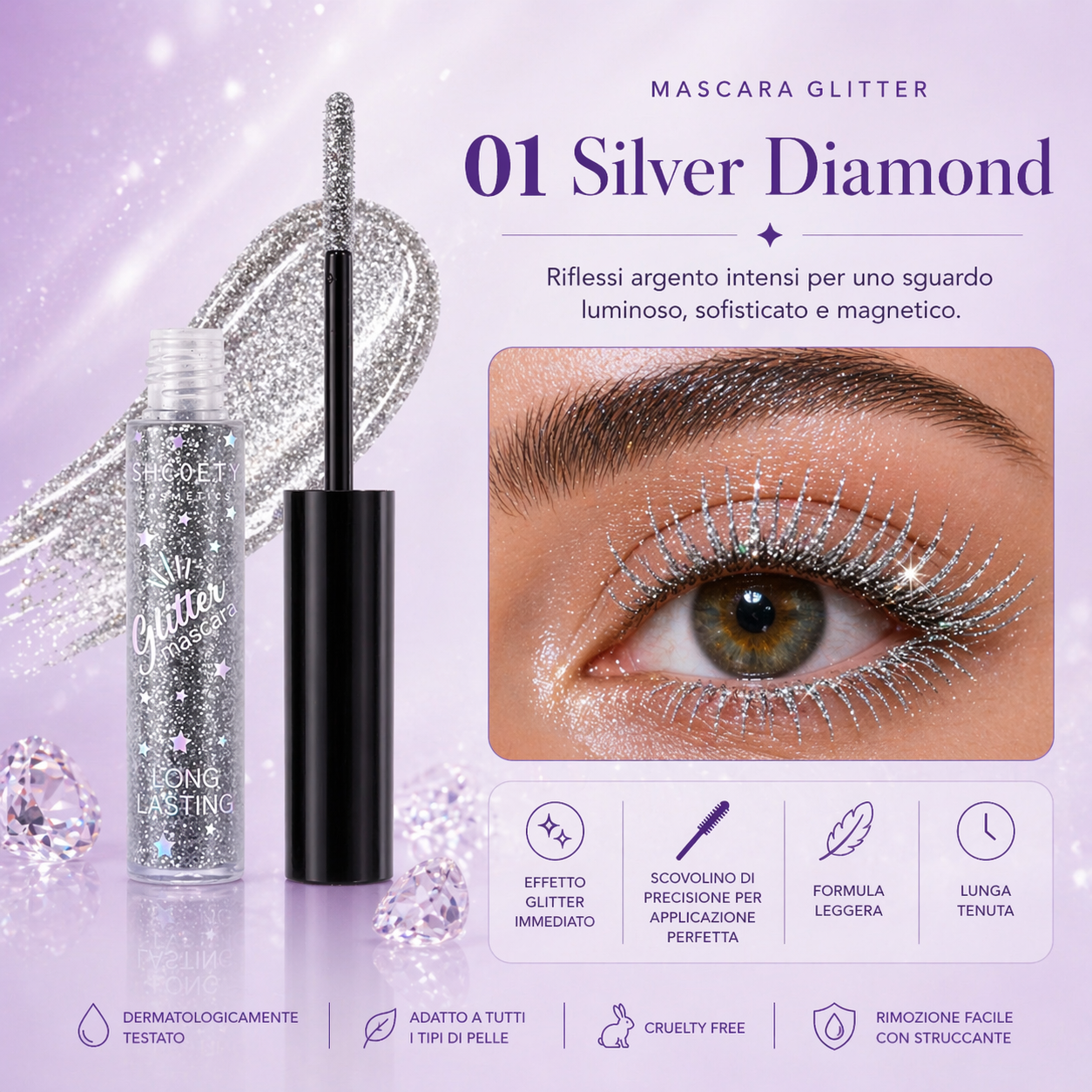 MultiGlow - Mascara Effetto Glitter