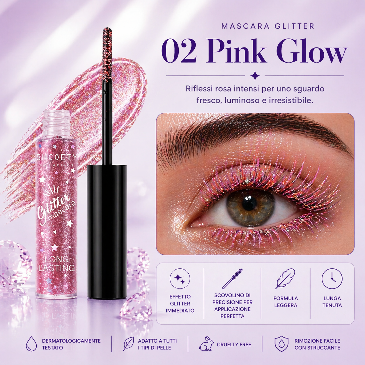 MultiGlow - Mascara Effetto Glitter